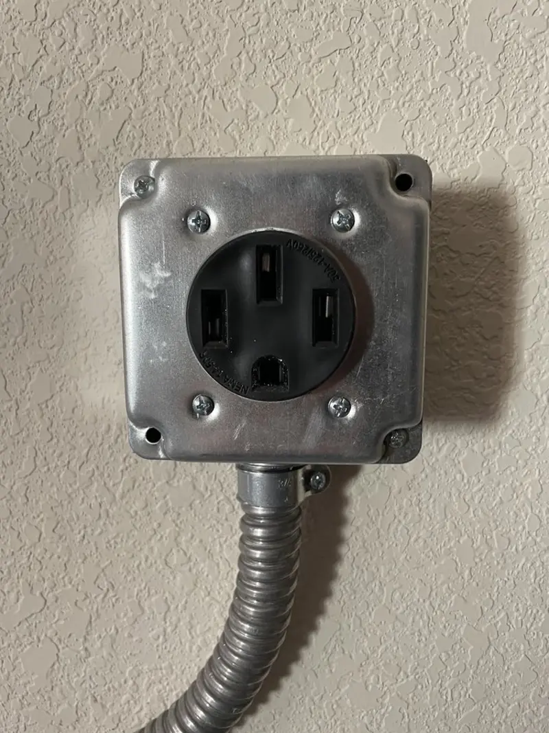 NEMA 14-50 outlet installed for Smart Home Electrical in Perry